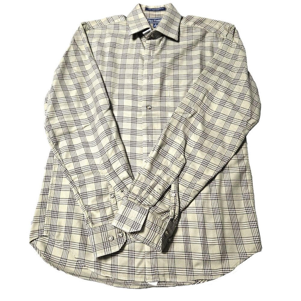 Paul Fredrick Size Small Mens Slim Fit Cotton Button Down Shirt